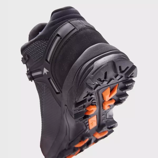 Zapatilla Hombre Ultra Flex Mid Gtx Negro/Naranjo Salewa